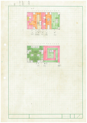Skizze der Dungeons von Zelda 1